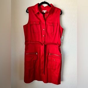 Dress Barn Red Sleeveless Dress